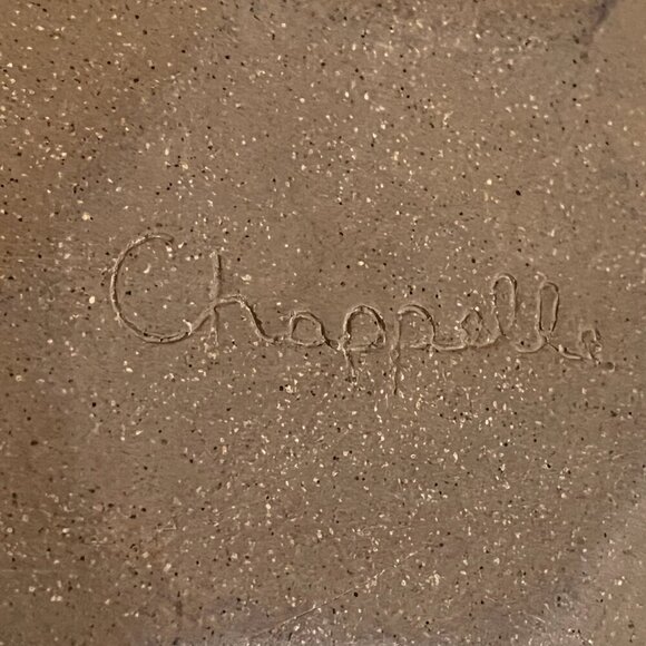 VTG Jerry Chappelle Art Pottery Ceramic Octagon Platter Watermelon Design - Picture 7 of 9